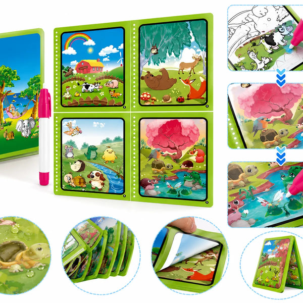 MiniMinors Magic Water Coloring Book - 3
