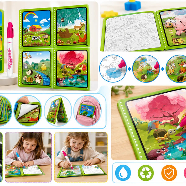 MiniMinors Magic Water Coloring Book - 5