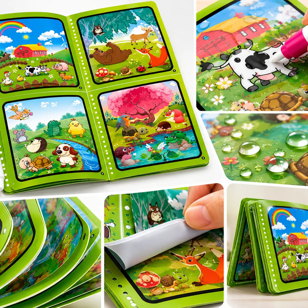 MiniMinors Magic Water Coloring Book - 6