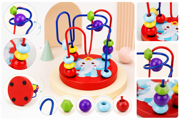 MiniMinors Wooden Bead Maze - 6