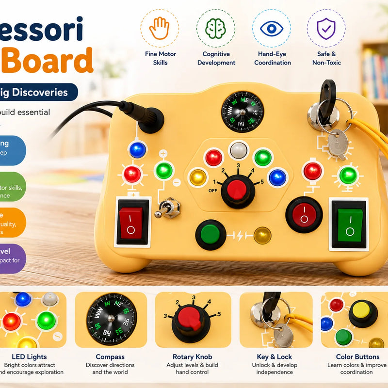 MiniMinors Cartoon Sensory Busy Board - image 4
